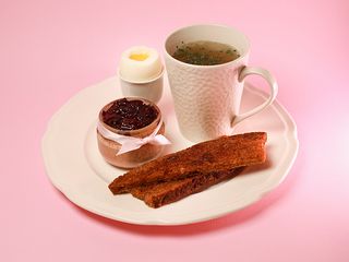 Бульон з курячим паштетом та яйцем (400g)