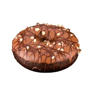 Donut z kremem kakaowym i czekoladą