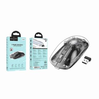 hoco gm29 wireless mouse - dark night black original