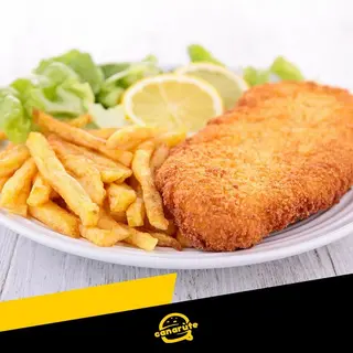 BURGER DI POLLO FRITTO A PIATTO (200GR)