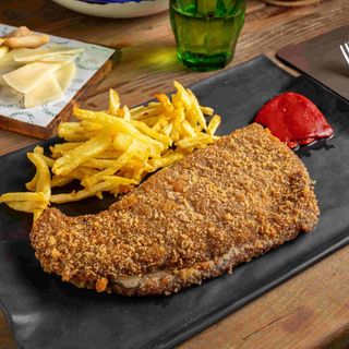 Cachopo individual de jamón ibérico y queso