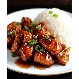 Teriyaki Chicken Served With Rice