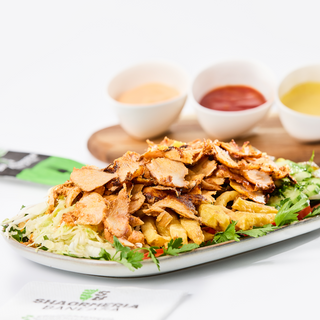 Shaorma pui la farfurie