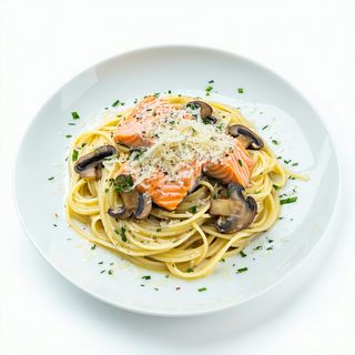 Spaghetti Con Salmón