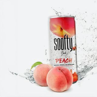 Soofty Peach, apa cu aroma de piersica 330ml
