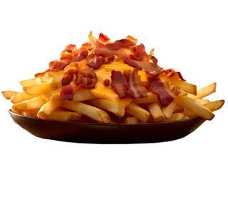 Patatine cheddar e bacon