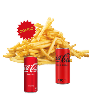 Combo - Coca Cola 0.33l + XL Pomfrit