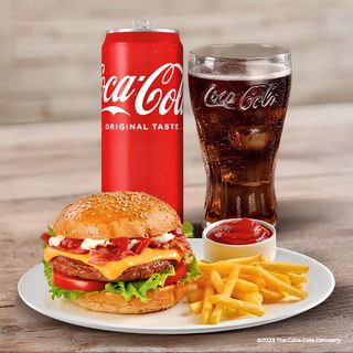 Super Burger Singolo + Coca Cola