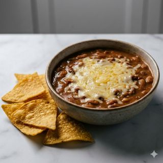 Frijoles Mex Con Queso Fundido