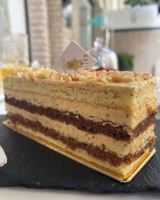 Tranche praliné amande