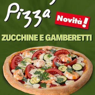 Pizza zucchine e gamberetti 
