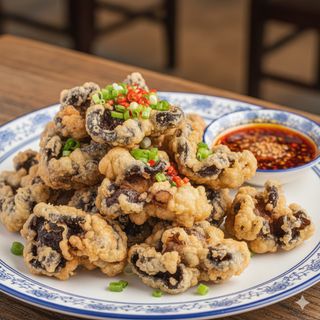 Hongos negros fritos