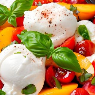 Ensalada de Burrata & Frutas de Temporada