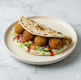 Piadina falafel