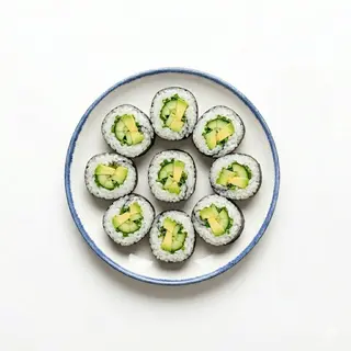 Futomaki De Pepino Con Aguacate Y Cebollino (9 Uds.)