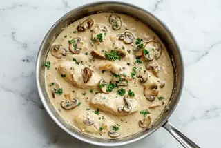 Sauce Crème Aux Champignons
