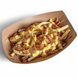 Картопля фрі з сирним соусом і крихтою бекону 