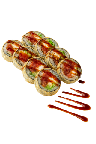 Rolka tempura z łososiem