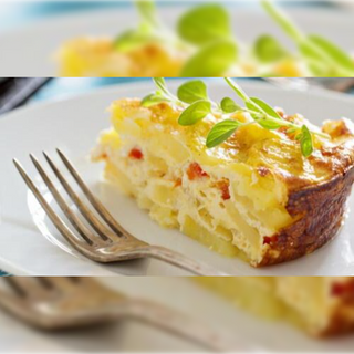 Запечени картофи със сирене (300г)