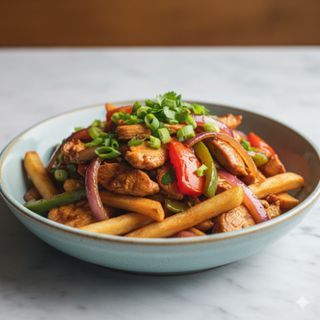 Pollo saltado