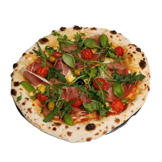 Pizza s pršutom i gljivama