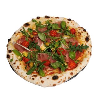 Pizza s pršutom i gljivama