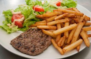 Salade Viande + Frites + Pain