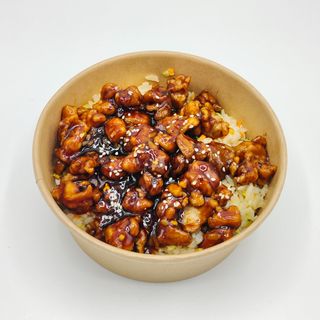 Riso con pollo teriyaki