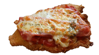 Milanesa suprema de pollo napolitana para dos