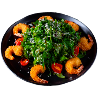 Салат Руккола с креветками.