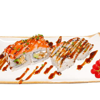 171.Pollo frito, salmon,aguacate y queso 8U