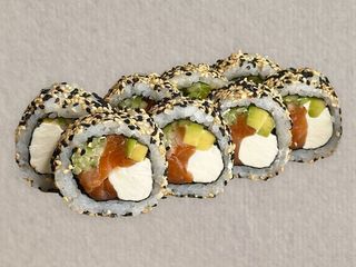 ФІЛАДЕЛЬФІЯ З ЛОСОСЕМ В КУНЖУТІ (375g)