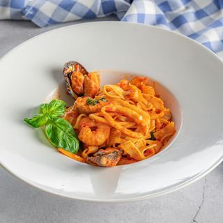 Фетучини с морепродуктами