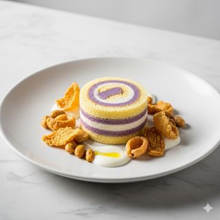 Tronchetto al taro e snack salato