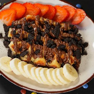 2 gofres con 1 toppingg cada uno