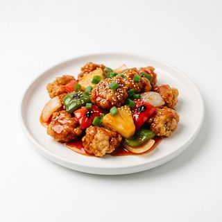 35Пиле със сладко - кисел сос 600г