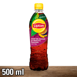 Lipton Ice Tea cu extract de ceai negru si suc de mango, 500ML