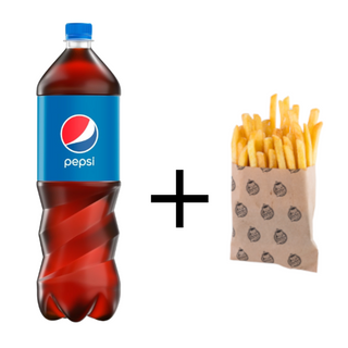 Zestaw pepsi 0.5l plus frytki
