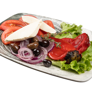 Домати с печена чушка 