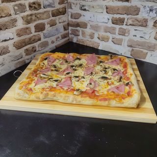 Pizza Jamón Serrano y Champiñones Familiar