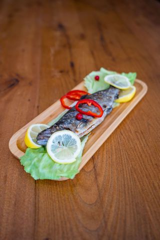 კალმახი ღუმელში გამომცხვარი