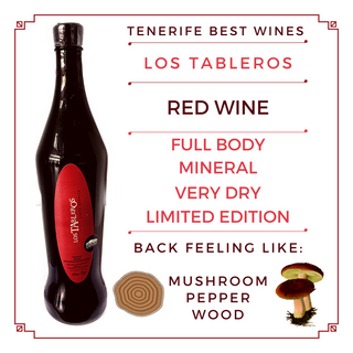 Vino Tinto Seco para comer y catar solo, de Tenerife