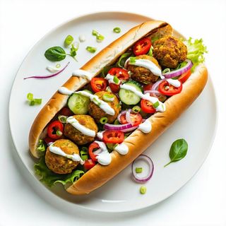 Hot Dog Falafel