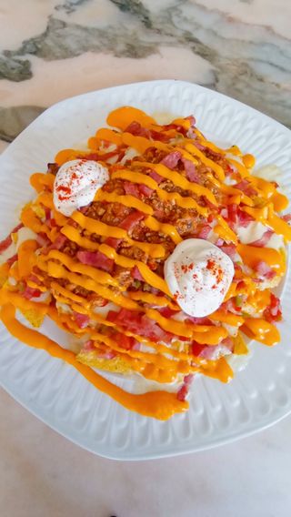 Nachos con pollo