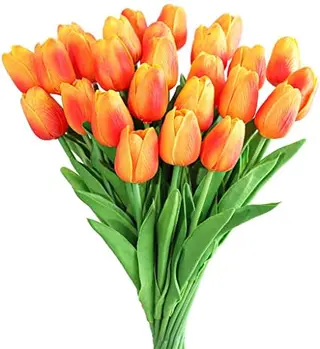 mazzo di tulipani arancia.