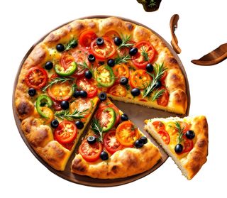 Focaccia turcească vegetariană