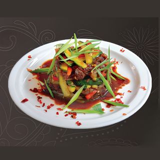 Острый салат с мясом (250 гр.)