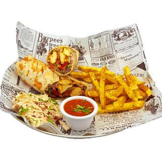 Wrap Shawarma Mixto pollo, pavo y cordero