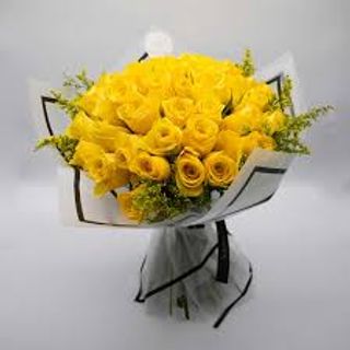 40 yellow roses