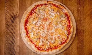 Pizza 3 quesos y porcini